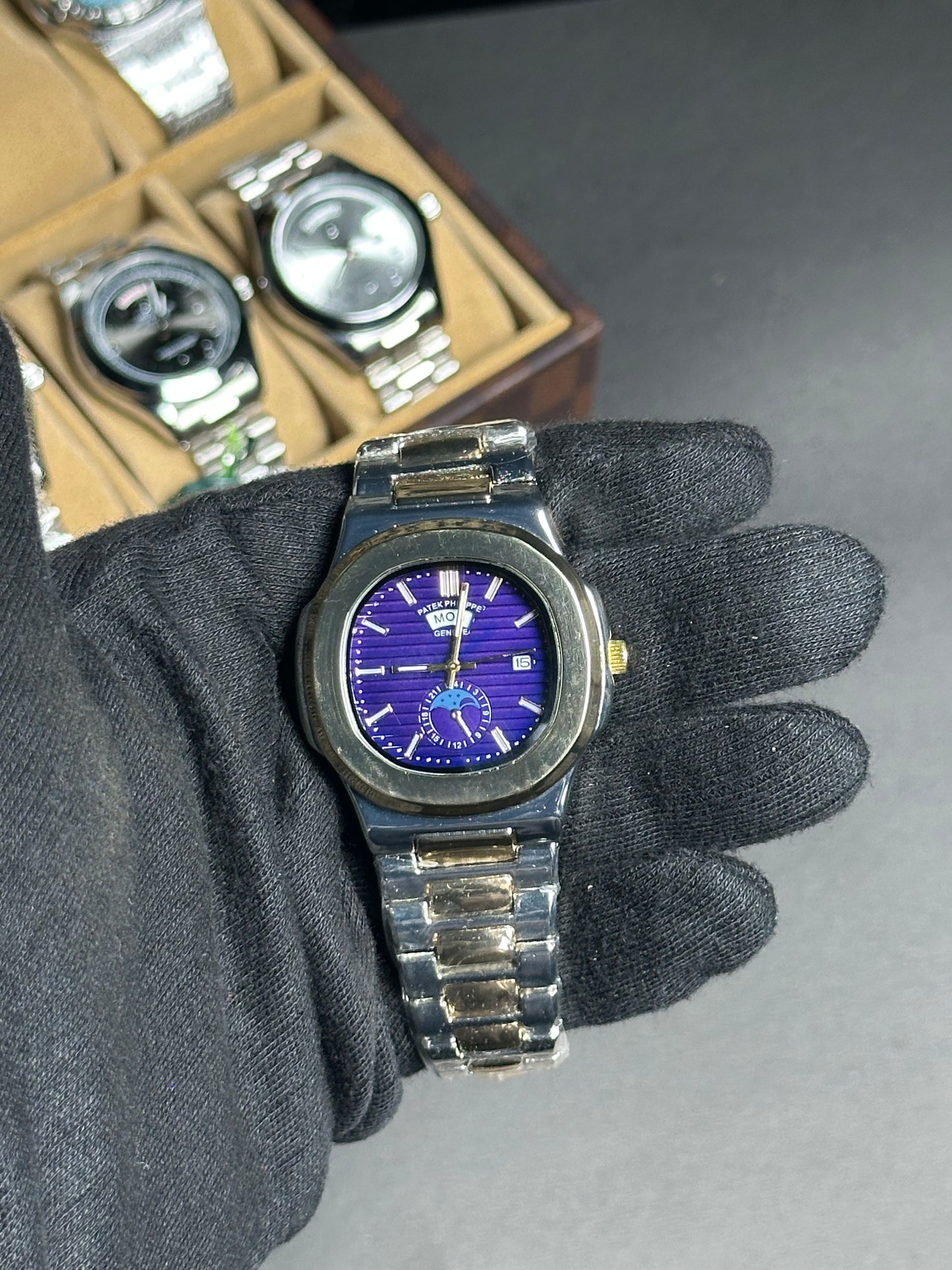 Patek Philippe Nautilus - Gold-Silver mix Wrist Chain
