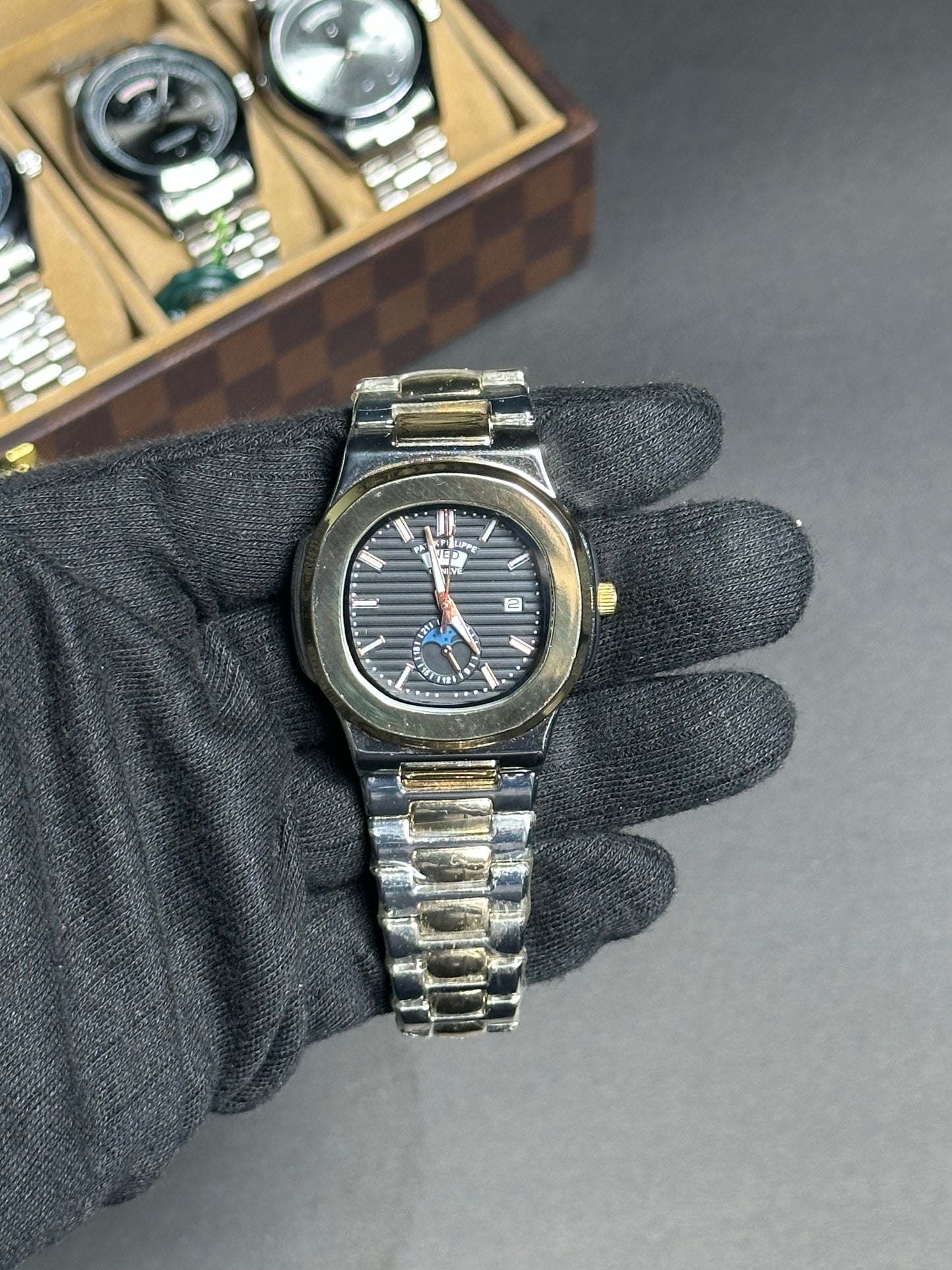 Patek Philippe Nautilus - Gold-Silver mix Wrist Chain