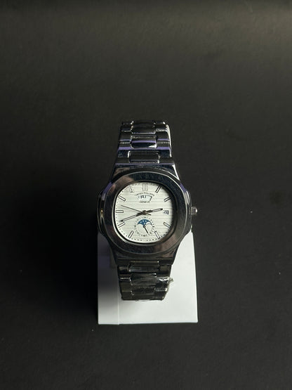 Patek Philippe Tiffany – Silver Chain, White Dial
