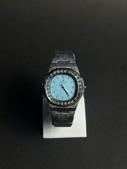 Patek Philippe Tiffany – Diamond Stone - Cyan Color | Crystal Chain