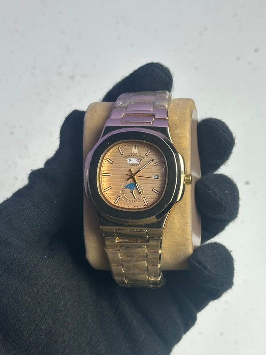 Patek Philippe Tiffany – Gold Chain, Gold Dial