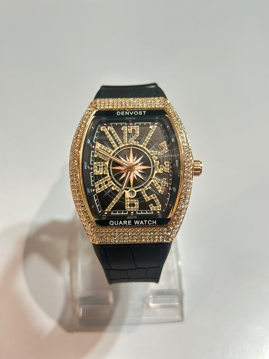 Denvost Quare Watch - Diamond Stones
