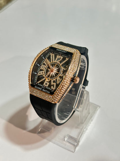 Denvost Quare Watch - Diamond Stones
